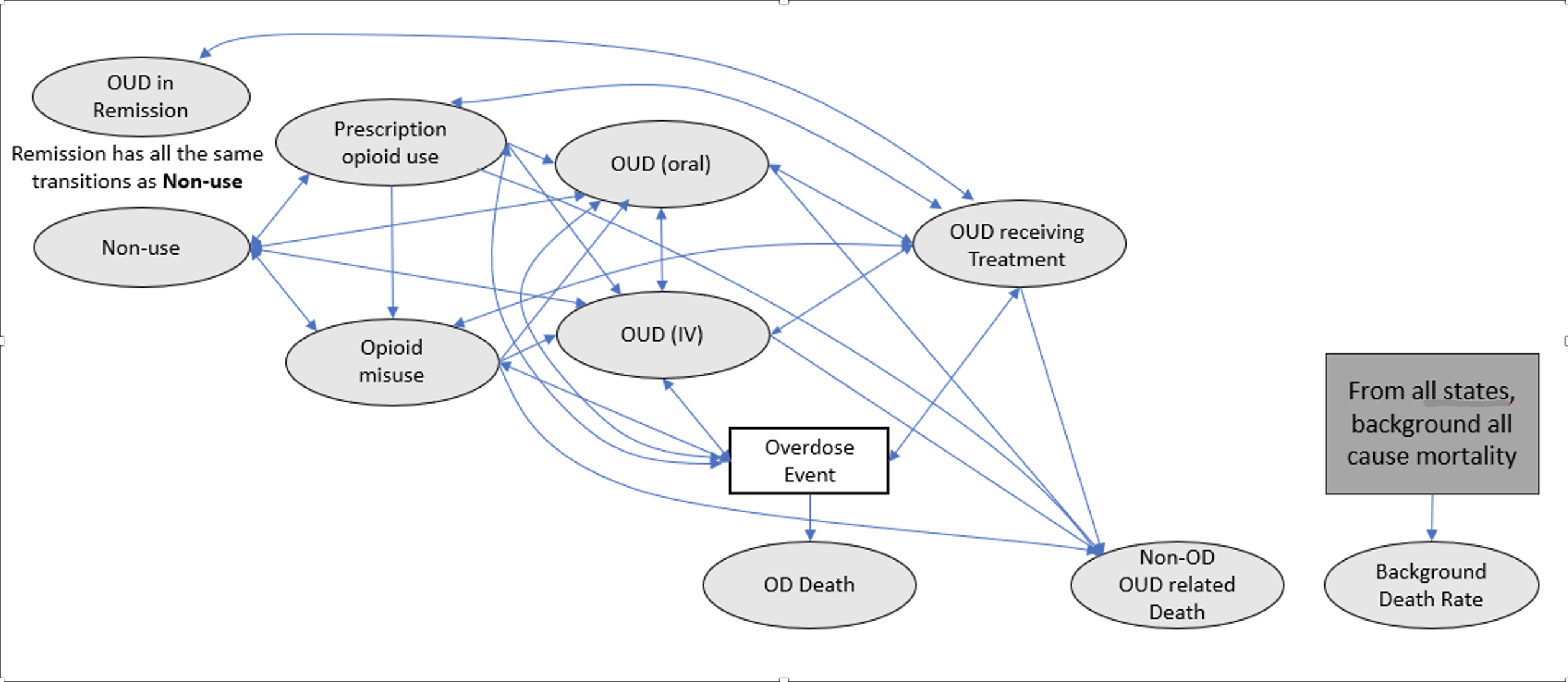 OUD State Transition Model